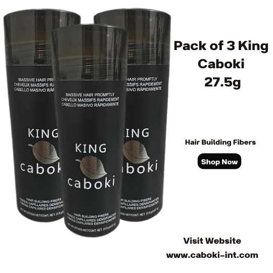 King Caboki Hair Building Fibers Value Pack 3 in Pakistan 27.5g 