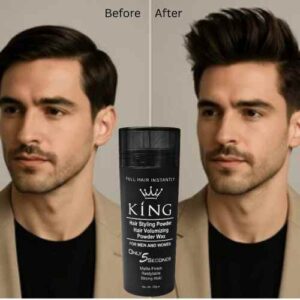 King Hair Styling Powder in Pakistan before & after
