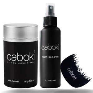 Caboki Hair Loss Concealer 3 IN 1 Deal 25g + FiberHold Spray+ Hairline Optimizer